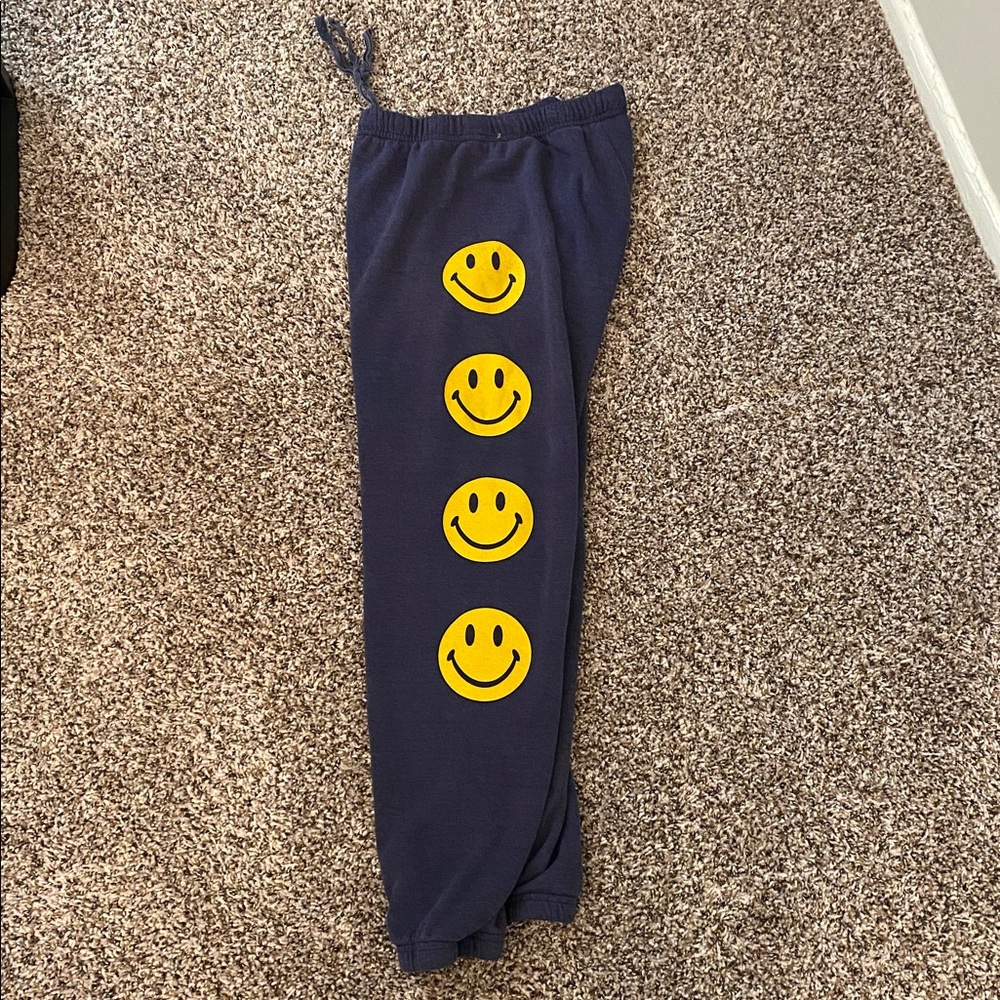 Aviator Nation Smiley Face Joggers